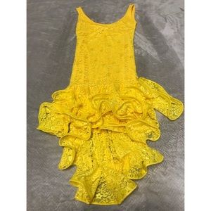 Yellow Latin Flare Dress
